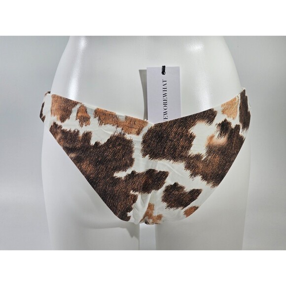 MDS Women's XS We Wore What Delilah Cowhide Flatlock Bikini Bottom High Cut V NW - Picture 4 of 6